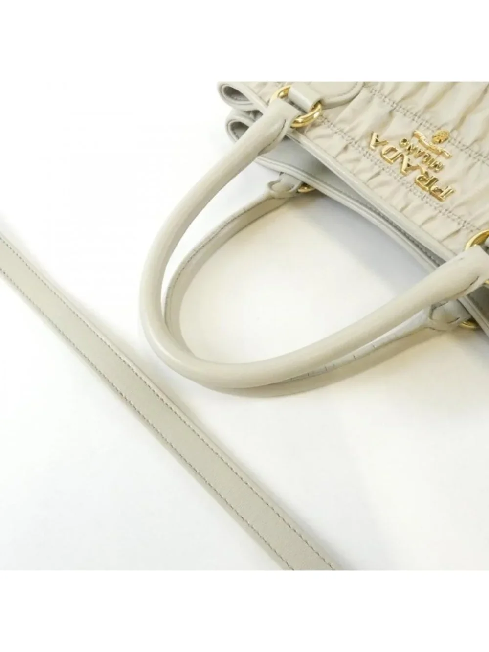 Prada Bag Handbag Gold